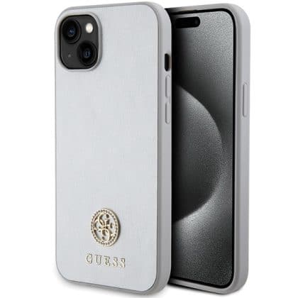 Guess Strass Metal Logo - θήκη για Apple iPhone 15 Plus - Διάφανο
