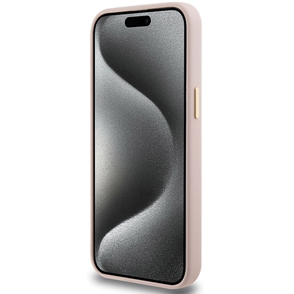 Guess Silicone Script - θήκη για Apple iPhone 15 Pro Max - Ροζ - Image 5