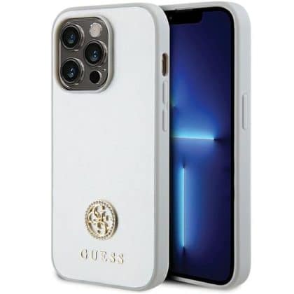 Guess Strass Metal Logo - θήκη για Apple iPhone 15 Pro - Διάφανο