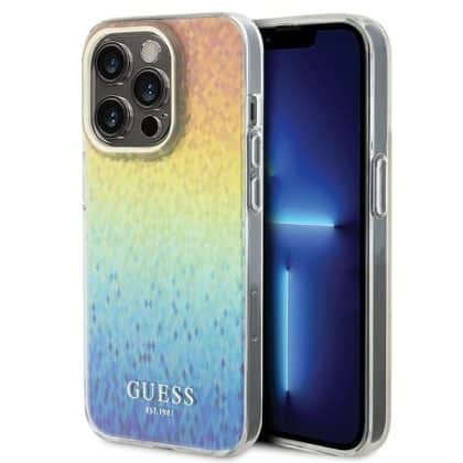 Guess Faceted Mirror Disco Iridescent - θήκη για Apple iPhone 14 Pro Max - Πολύχρωμο