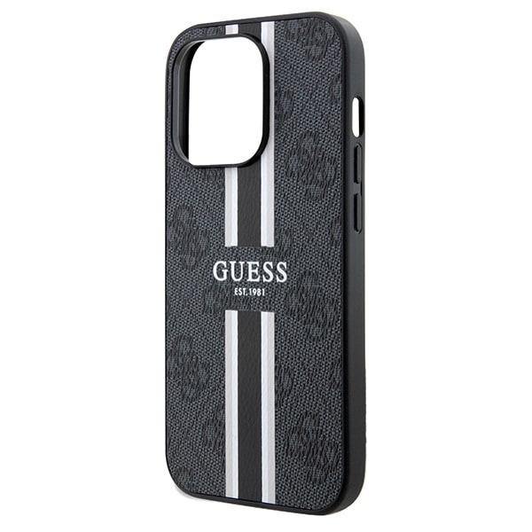 Guess 4G Printed Stripes - θήκη για Apple iPhone 15 Pro Max - Μαύρο - Image 6