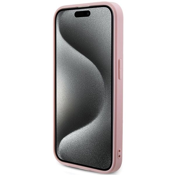 Guess Saffiano Iridescent Script - θήκη για Apple iPhone 14 Pro - Ροζ - Image 5