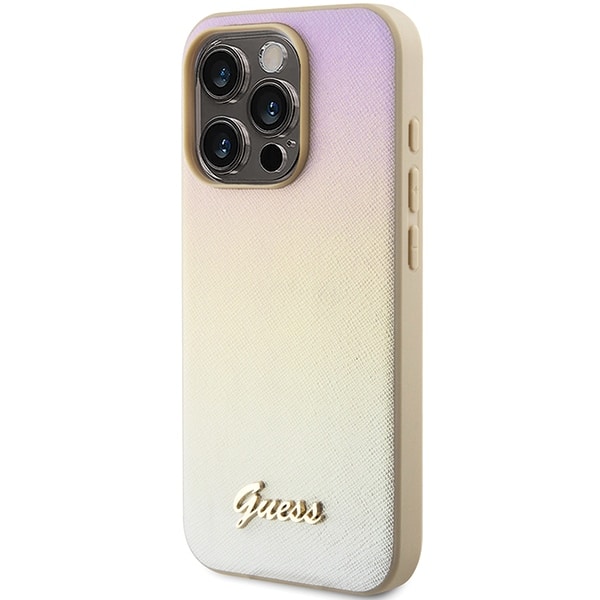 Guess Saffiano Iridescent Script - θήκη για Apple iPhone 14 Pro Max - Πολύχρωμο - Image 2