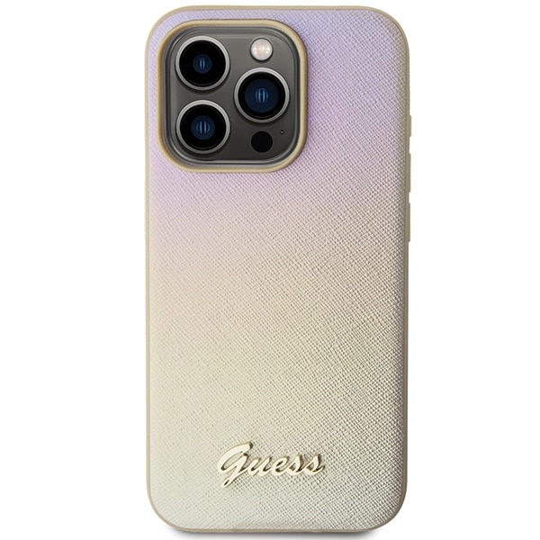 Guess Saffiano Iridescent Script - θήκη για Apple iPhone 15 Pro Max - Πολύχρωμο - Image 3