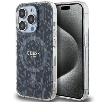 Guess IML GCube MagSafe - θήκη για Apple iPhone 15 Pro Max - Μαύρο