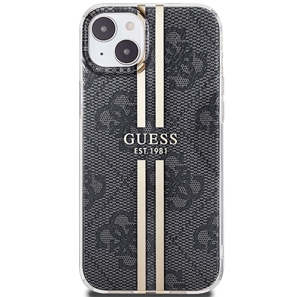 Guess IML 4G Gold Stripe - θήκη για Apple iPhone 15 Plus / 14 - Μαύρο - Image 3