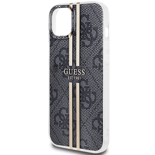 Guess IML 4G Gold Stripe - θήκη για Apple iPhone 15 Plus / 14 - Μαύρο - Image 6