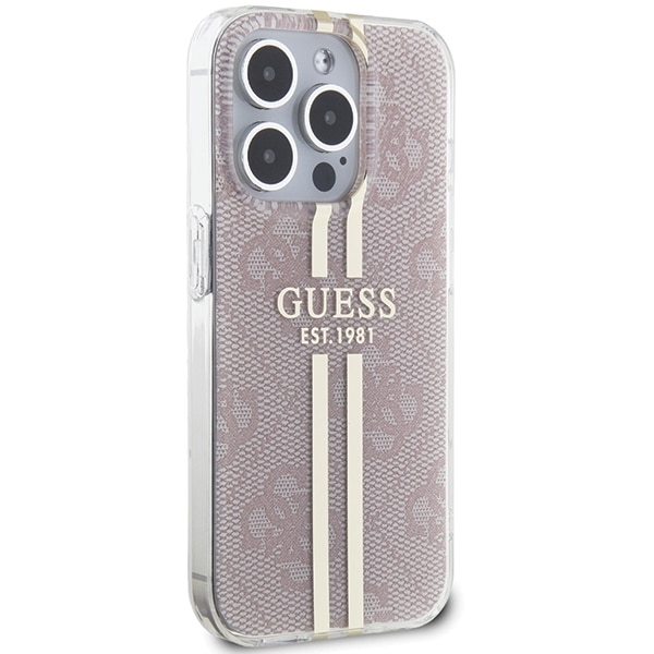 Guess Stripe - θήκη για Apple iPhone 14 Pro Max - Ροζ - Image 4