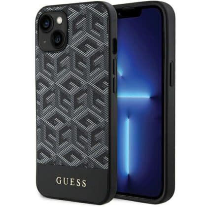 Guess GCube Stripes MagSafe - θήκη για Apple iPhone 15 - Μαύρο