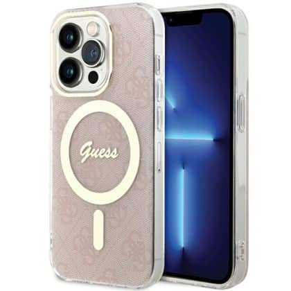 Guess 4G MagSafe - θήκη για Apple iPhone 15 Pro - Ροζ