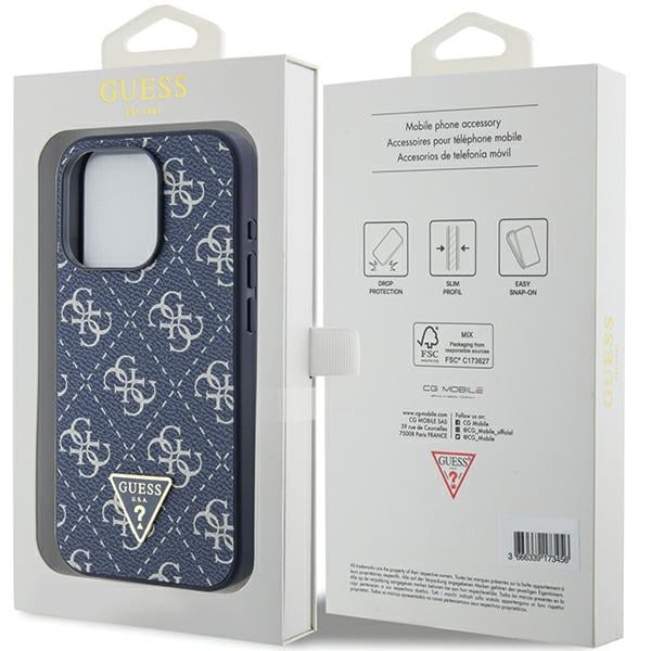 Guess Triangle Metal Logo - Apple iPhone 15 Pro Max - Μπλε - Image 8