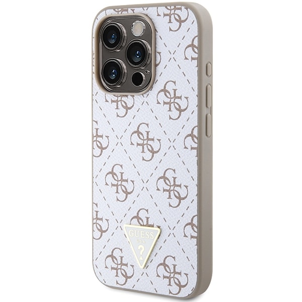 Guess Triangle Metal Logo - Apple iPhone 15 Pro - Λευκό - Image 2