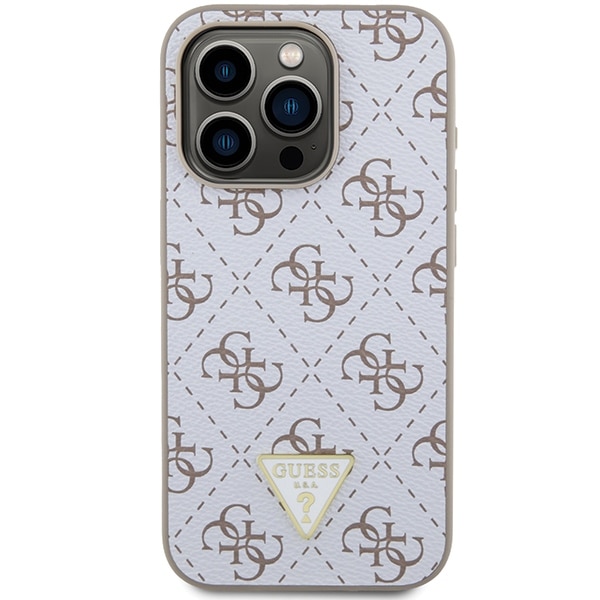 Guess Triangle Metal Logo - Apple iPhone 15 Pro - Λευκό - Image 3