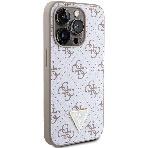 Guess Triangle Metal Logo - Apple iPhone 15 Pro - Λευκό - Image 4