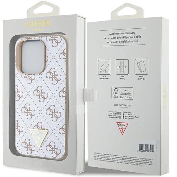 Guess Triangle Metal Logo - Apple iPhone 15 Pro - Λευκό - Image 8
