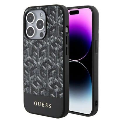 Guess GCube Stripes MagSafe - θήκη για Apple iPhone 15 Pro Max - Μαύρο