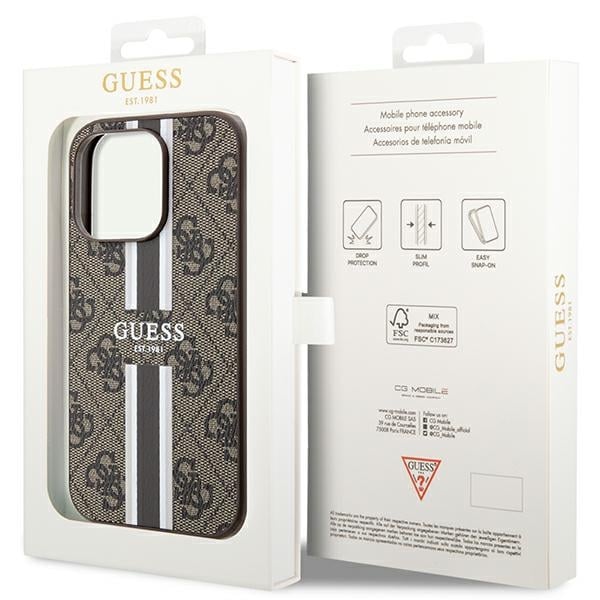 Guess Printed Stripes MagSafe - θήκη για Apple iPhone 15 Pro - Πολύχρωμο - Image 8