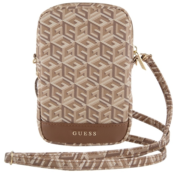 Guess Τσάντα GUWBZPGCSPGW καφέ/brown Zip GCube Bottom Stripe - Image 2