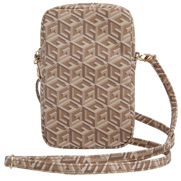 Guess Τσάντα GUWBZPGCSPGW καφέ/brown Zip GCube Bottom Stripe - Image 4