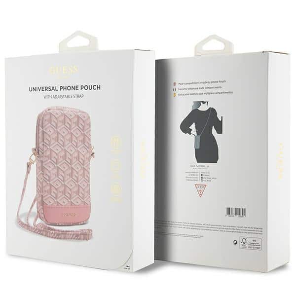 Guess Τσάντα GUWBZPGCSPGP ροζ/pink Zip GCube Bottom Stripe - Image 5