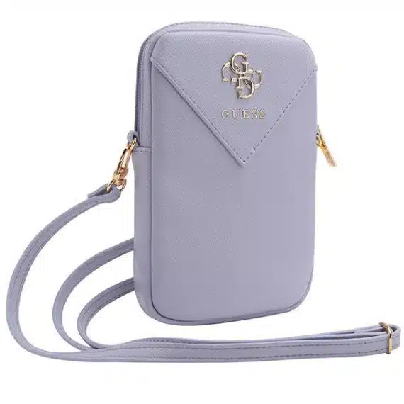 Guess Τσάντα GUWBZPGSTEGU μώβ/purple Zip Triangle 4G