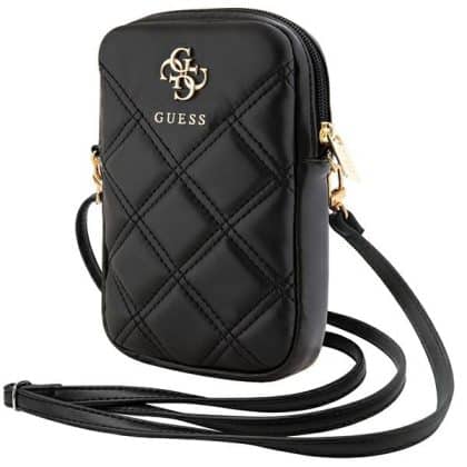 Guess Τσάντα GUWBZPSQSSGK μαύρο/black Zip Quilted 4G