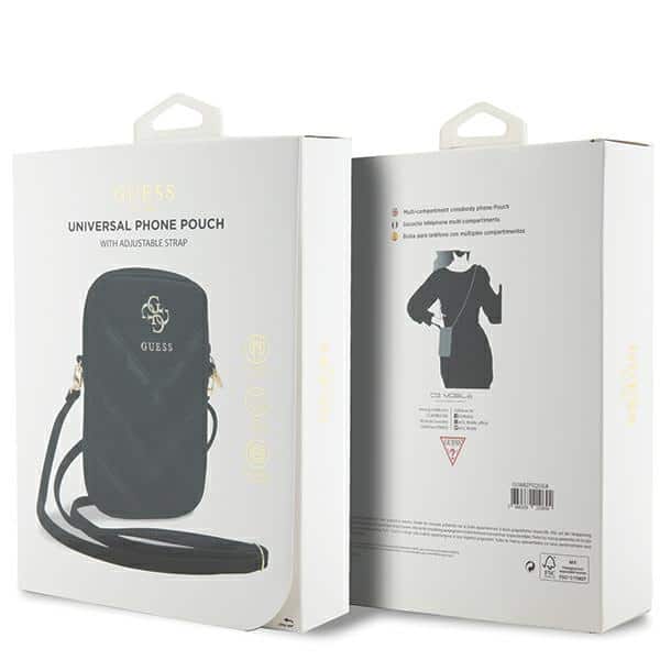 Guess Τσάντα GUWBZPSQSSGK μαύρο/black Zip Quilted 4G - Image 5