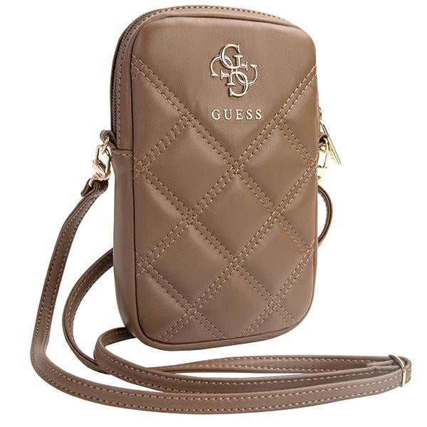 Guess Τσάντα GUWBZPSQSSGW καφέ/brown Zip Quilted 4G - Image 3