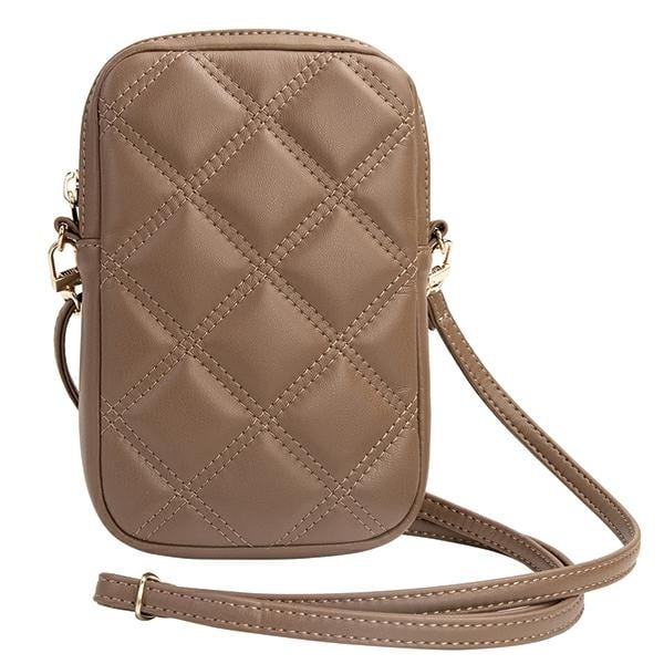 Guess Τσάντα GUWBZPSQSSGW καφέ/brown Zip Quilted 4G - Image 4
