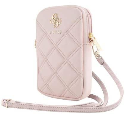 Guess Τσάντα GUWBZPSQSSGP ροζ/pink Zip Quilted 4G