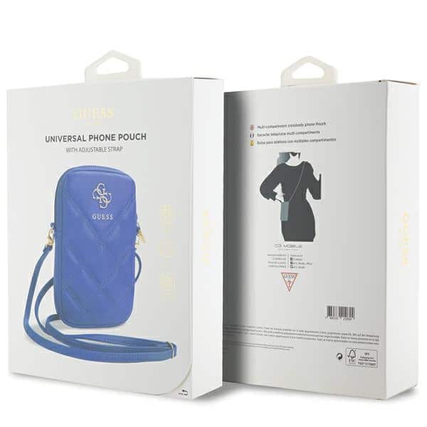 Guess Τσάντα GUWBZPSQSSGB μπλέ Zip Quilted 4G - Image 5