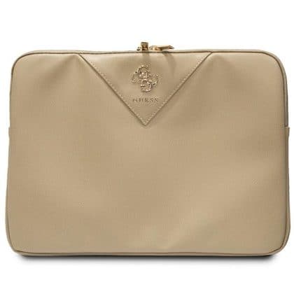Guess Θήκη GUCS14ZPGSTEGD 14" złoty/light gold Triangle 4G