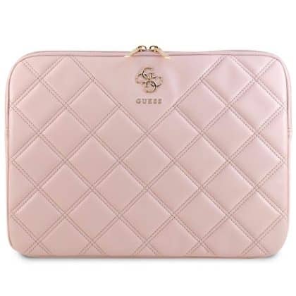Guess Θήκη GUCS14ZPSQSSGP 14" ροζ/pink Quilted 4G
