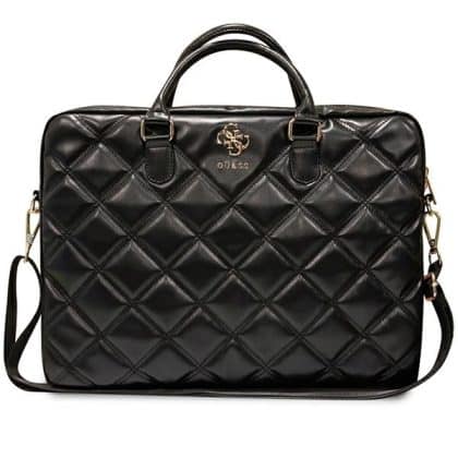 Guess Τσάντα GUCB15ZPSQSSGK 16" μαύρο/black Quilted 4G