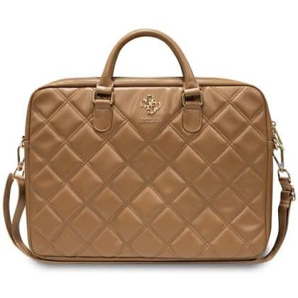 Guess Τσάντα GUCB15ZPSQSSGW 16" καφέ/brown Quilted 4G