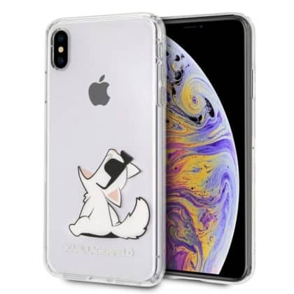 Karl Lagerfeld Choupette Fun - θήκη για Apple iPhone XS Max - Διάφανο