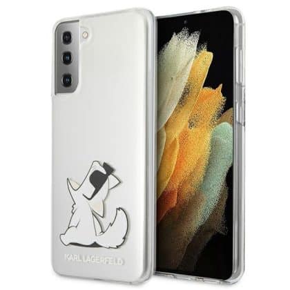 Karl Lagerfeld Choupette Fun - θήκη για Samsung Galaxy S21+ 5G - Διάφανο