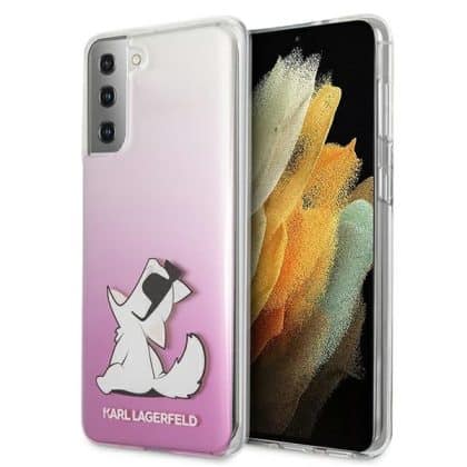 Karl Lagerfeld Choupette Fun - θήκη για Samsung Galaxy S21+ 5G - Ροζ