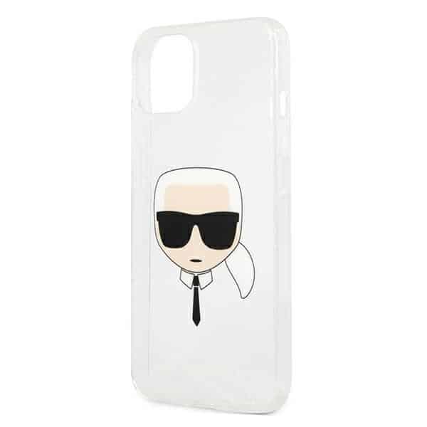 Karl Lagerfeld Glitter Karl`s Head - θήκη για Apple iPhone 13 mini - Ασημί - Image 6