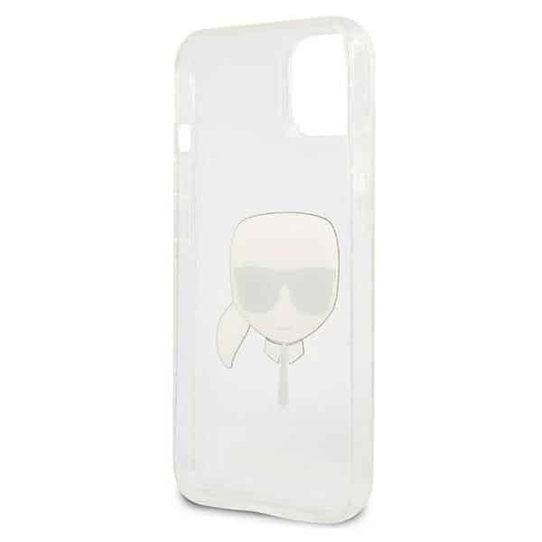 Karl Lagerfeld Glitter Karl`s Head - θήκη για Apple iPhone 13 mini - Ασημί - Image 7