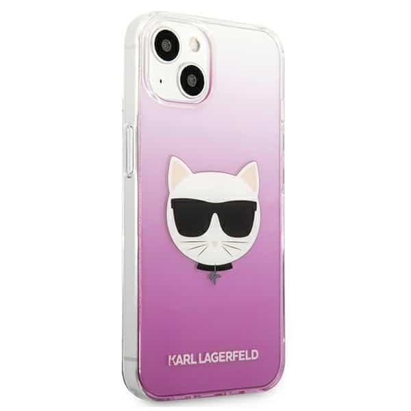 Karl Lagerfeld Choupette Head - Apple iPhone 13 mini - Ροζ - Image 4