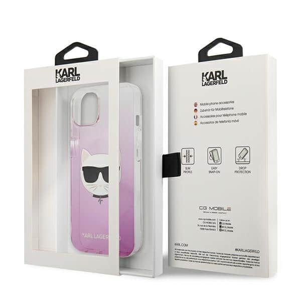 Karl Lagerfeld Choupette Head - Apple iPhone 13 mini - Ροζ - Image 8