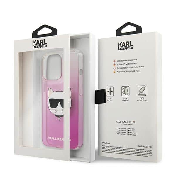 Karl Lagerfeld Choupette Head - θήκη για Apple iPhone 13 Pro - Ροζ - Image 8