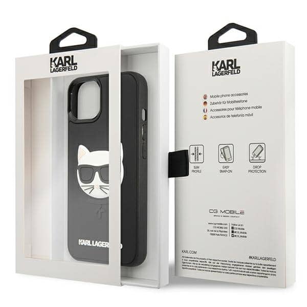 Karl Lagerfeld 3D Rubber Choupette - θήκη για Apple iPhone 13 mini - Μαύρο - Image 8