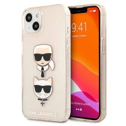 Karl Lagerfeld Head Collection - θήκη για Apple iPhone 13 mini - Χρυσό