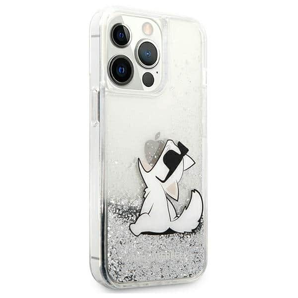 Karl Lagerfeld Liquid Glitter - Choupette Fun - θήκη για Apple iPhone 13 Pro Max - Διάφανο - Image 4
