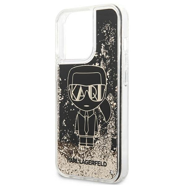 Karl Lagerfeld Liquid Glitter Gatsby - θήκη για Apple iPhone 13 Pro / - Μαύρο - Image 6
