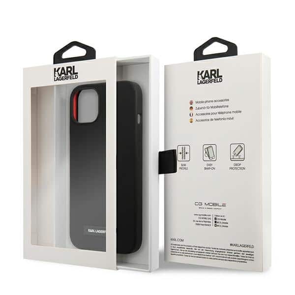 Karl Lagerfeld Silicone - θήκη για Apple iPhone 13 mini - Μαύρο - Image 8