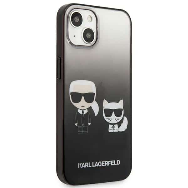 Karl Lagerfeld Gradient Ikonik Karl & Choupette - θήκη για Apple iPhone 13 mini - Μαύρο - Image 4