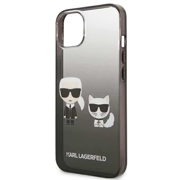 Karl Lagerfeld Gradient Ikonik Karl & Choupette - θήκη για Apple iPhone 13 mini - Μαύρο - Image 6